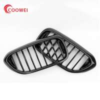 5Series G30 G31 Carbon fiber  Single line Glossy Black Front Grill for BMW G30 G31 G38 2017-2018