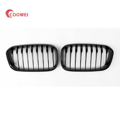 ABS Gloss Black Front Grilles For BMW 1 series F21 F20 LCI 2015 2016 5-door hatchback 114i 116i 118i