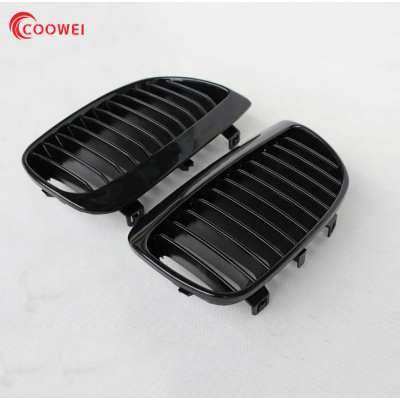 For BMW E81 E87 1 Series Glossy Black Grill  Front Kidney Grille 2004-2007