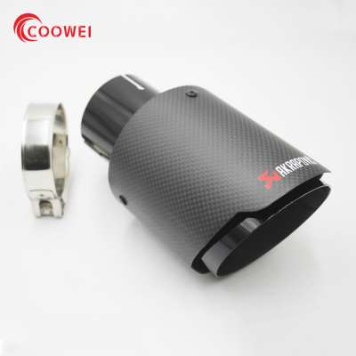 New style Akrapovic Universal Stainless Steel exhaust pipe carbon fiber universal exhaust tips